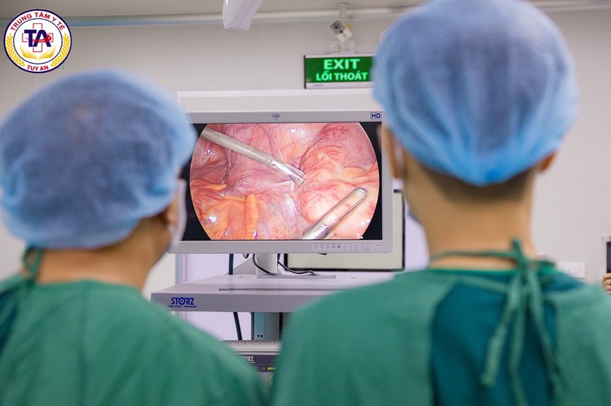 Trung tâm Y tế huyện Tuy An  triển khai kỹ thuật cắt ruột thừa bằng phương pháp mổ nội soi