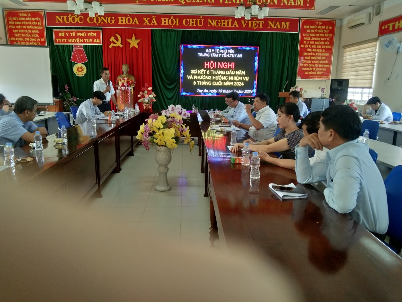 Trung tâm Y tế huyện Tuy An tổ chức Hội Nghị Sơ kết 6 tháng đầu năm và Phương hướng nhiệm vụ 6 tháng